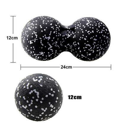 Peanut Fitness Massage Ball Set Yoga Roller Lacrosse