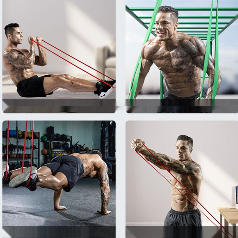 Pull Up Power Resistance Band Set Elastic Exercises