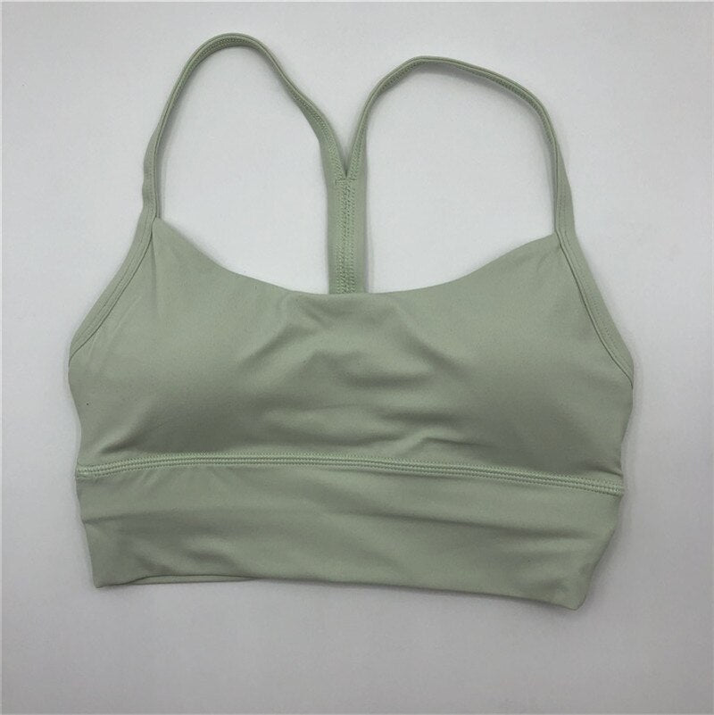 Fitness Sports Bra For Women Push Up Shockproof