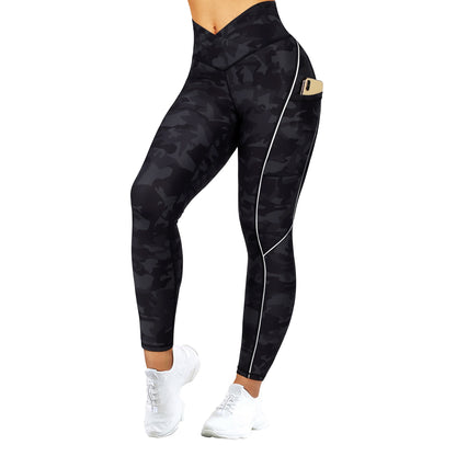 Leggings Women V Waist Tights Gym Clothing