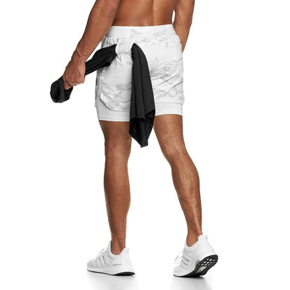 Gym Shorts Running 2 IN 1 Men Sport Shorts Fitness