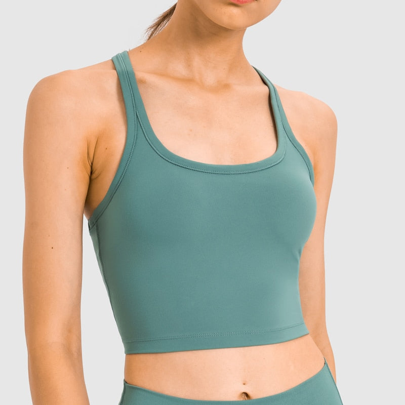 MOTION Women Padded Sports Bra Buttery Racerback