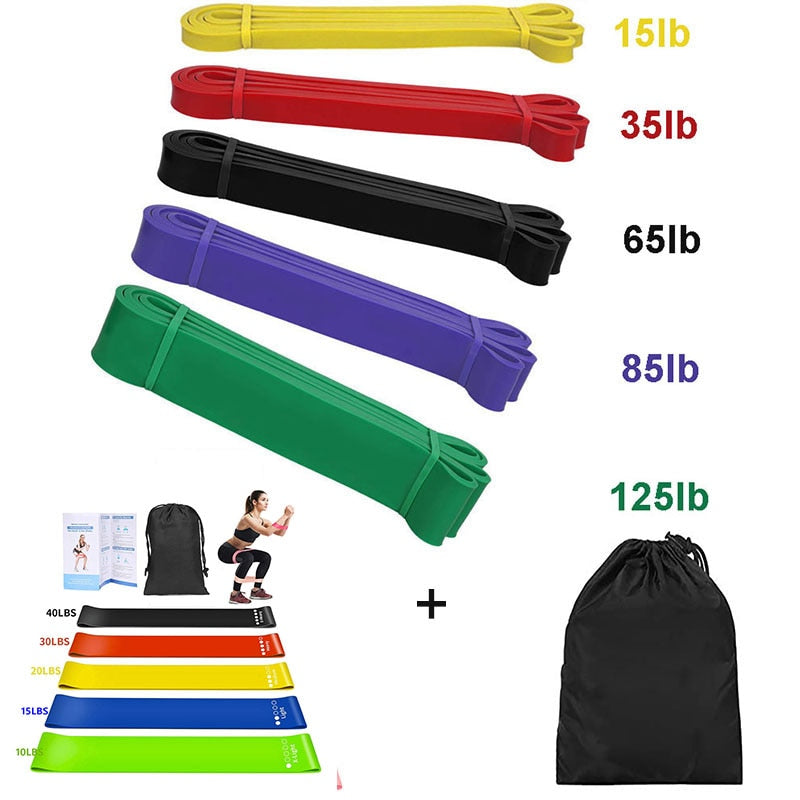 Pull Up Power Resistance Band Set Elastic Exercises