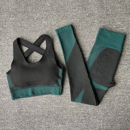 Seamless  Women Yoga Sets Female Sport Gym