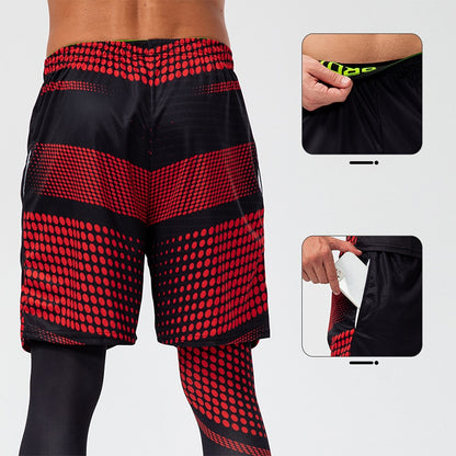 CrossFit Men Fitness Running Shorts Workout Training