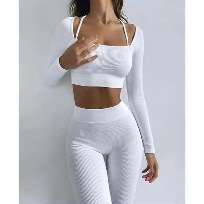 Seamless Yoga Set Female Women Crop Top