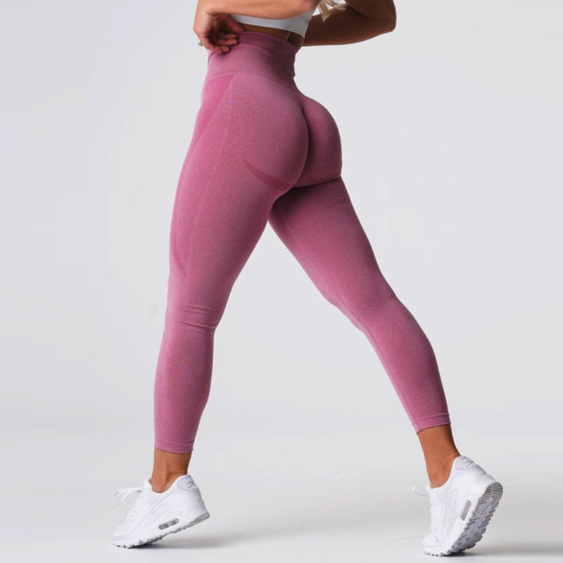 Mocha Contour Seamless Leggings High Waist Gym