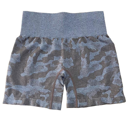 Camo Seamless Shorts High Waist Booty Shorts