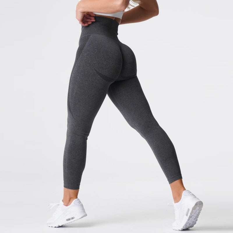 Mocha Contour Seamless Leggings High Waist Gym