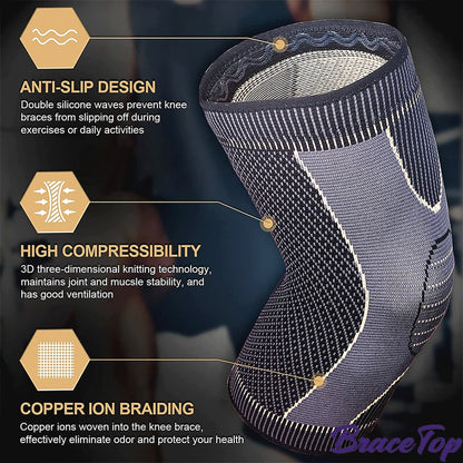 Brace Top Sports Knee Brace, Knee Compression Sleeves