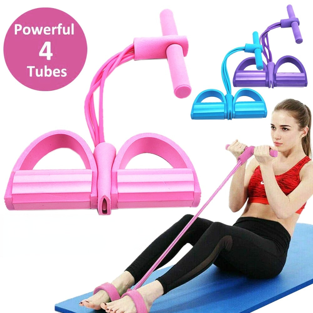 Elastic Pull Ropes Exerciser Rower Belly