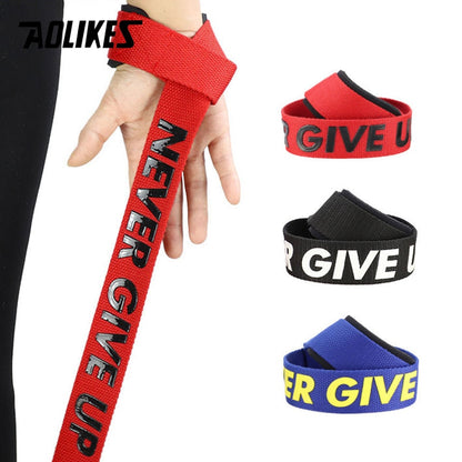 1 Pair Weight lifting Wrist Straps Fitness Bodybuilding