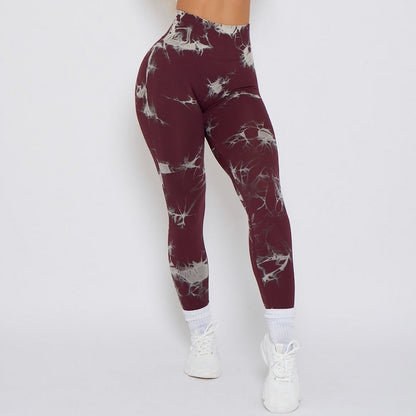 New Lightning Marble Scrunch Butt Leggings