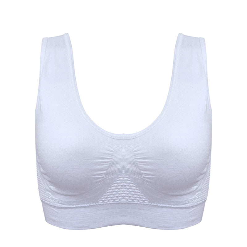 Breathable Sports Bras Women Hollow Out Padded