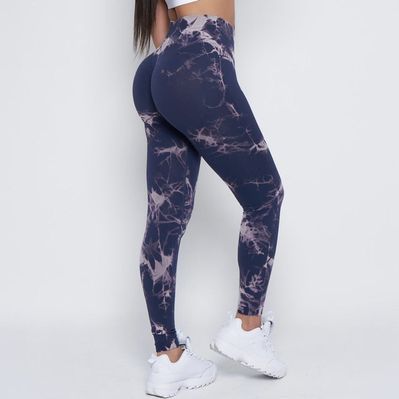 New Lightning Marble Scrunch Butt Leggings