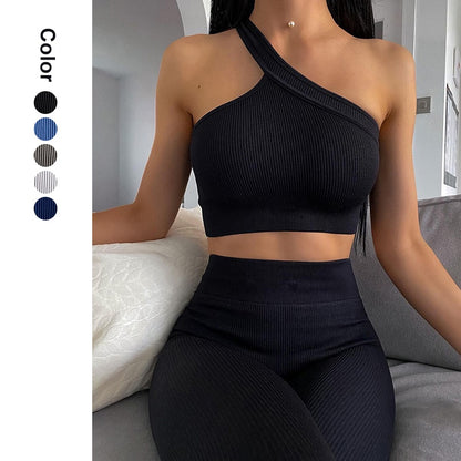 Seamless Yoga Set Female Women Crop Top