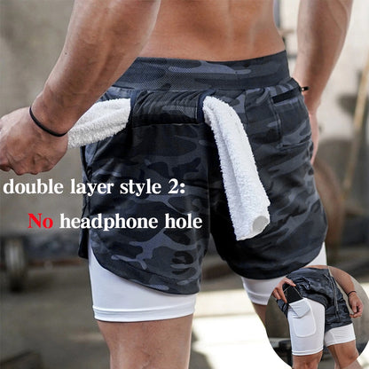 Running Shorts Men Fitness Gym Training Sports