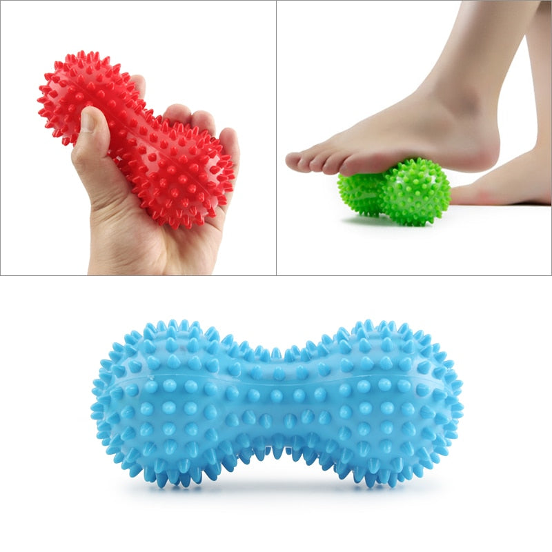 Foot Massage Roller Peanut Double Lacrosse Spiky Ball