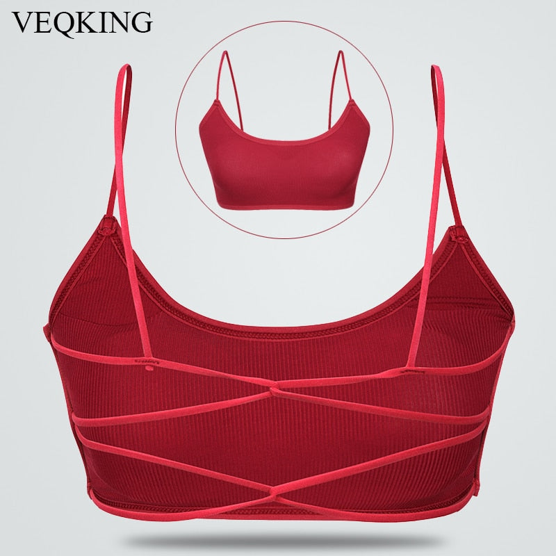 Beauty Cross Back Sport Bra For Women Yoga Sport