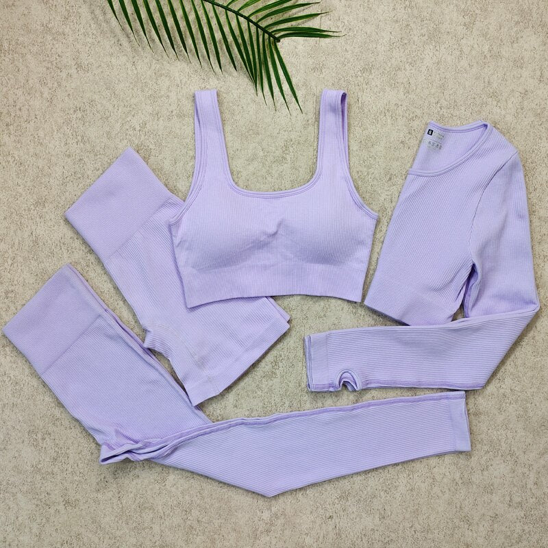 Seamless Yoga Set Fitness Suit Women Gym Sets