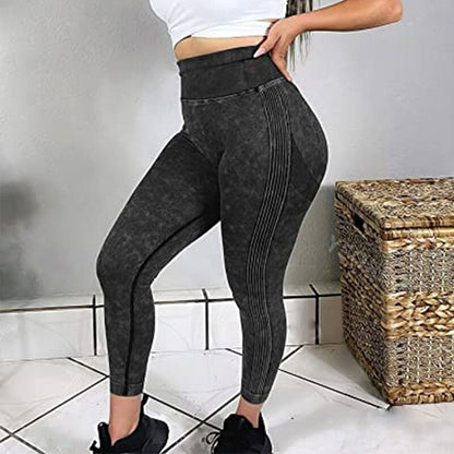 Washed Jean Yoga Pants Push Up Leggings