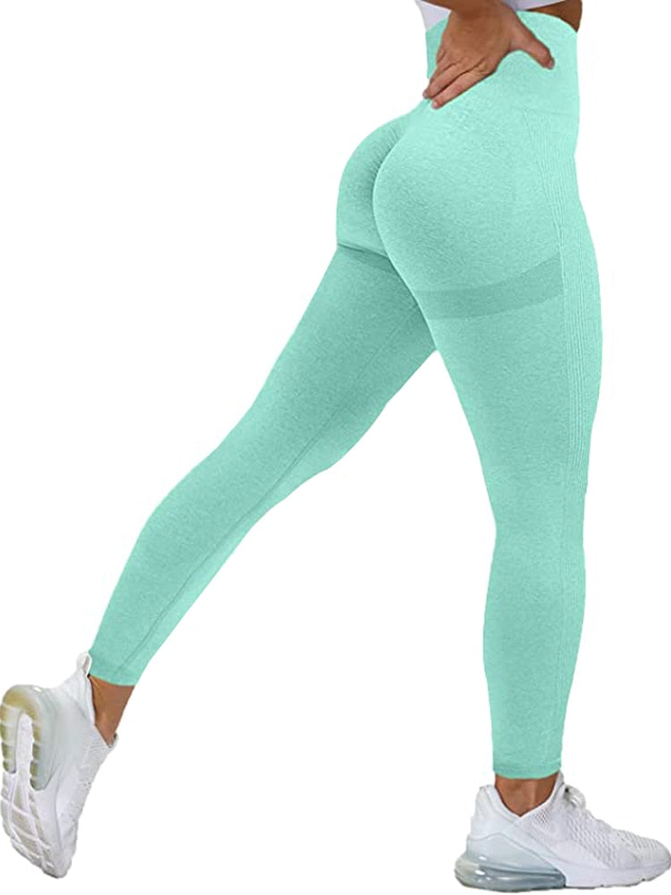 Women Seamless Workout Leggings High Waist Push Up