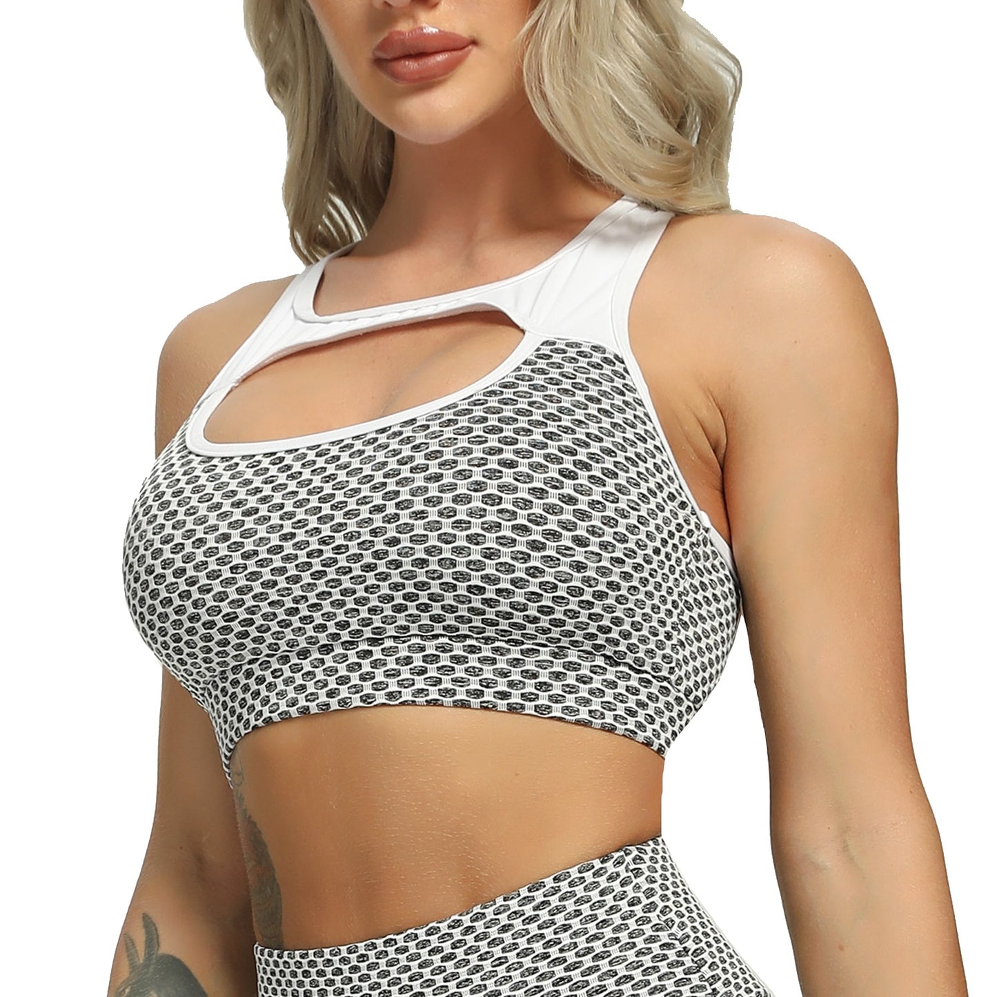 Seamless Gym Crop Top Women Sports Top