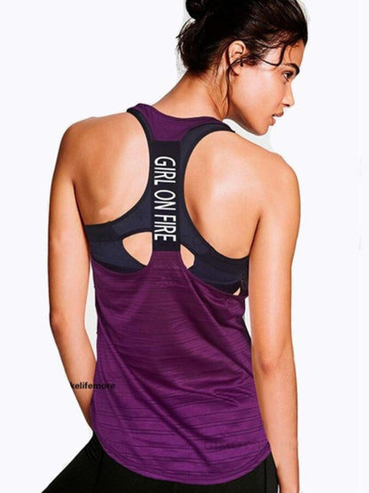 Women Sport tank Tops For Gym Vest Top Fitness