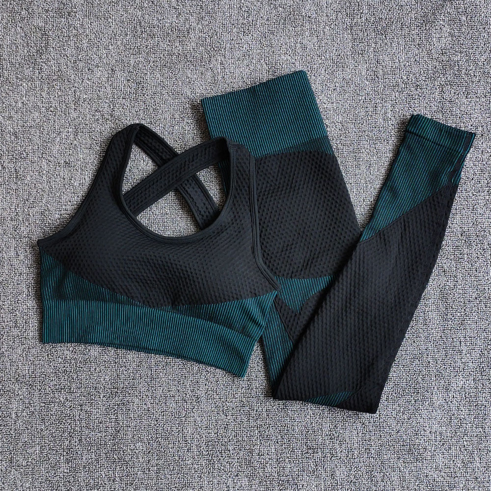 Seamless Women Yoga Gym Sports Suits Fitness