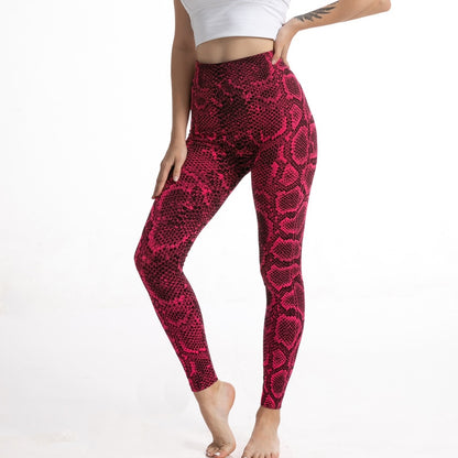 Sports Pants Sexy Leggings High Waist Plaid Printed