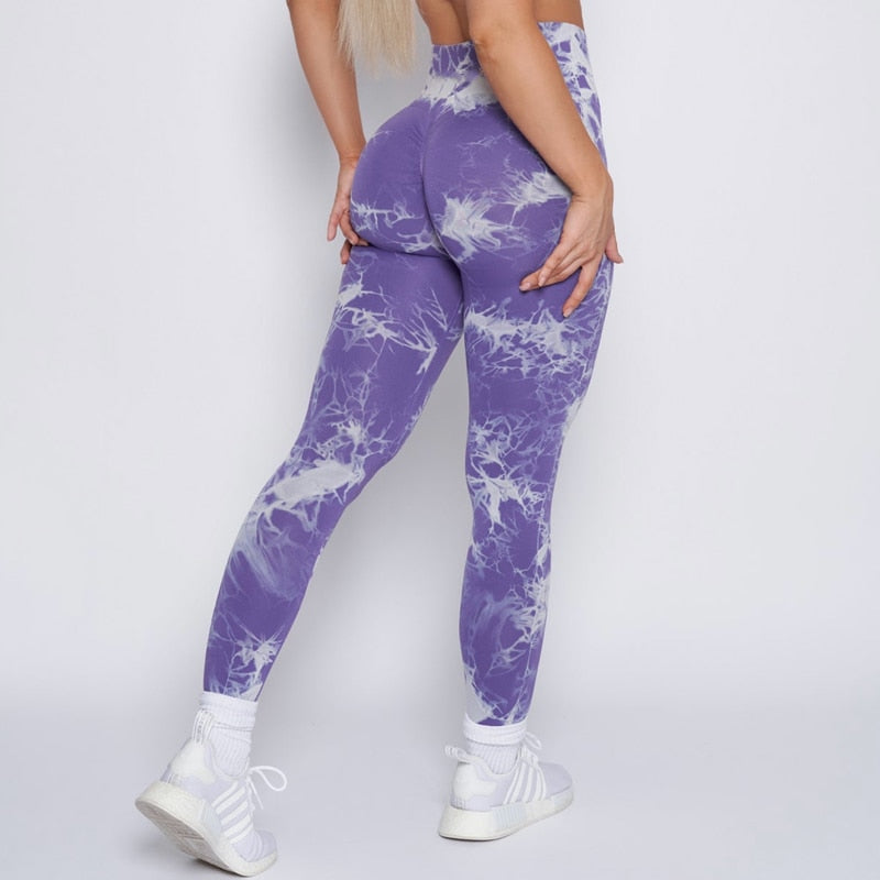 New Lightning Marble Scrunch Butt Leggings