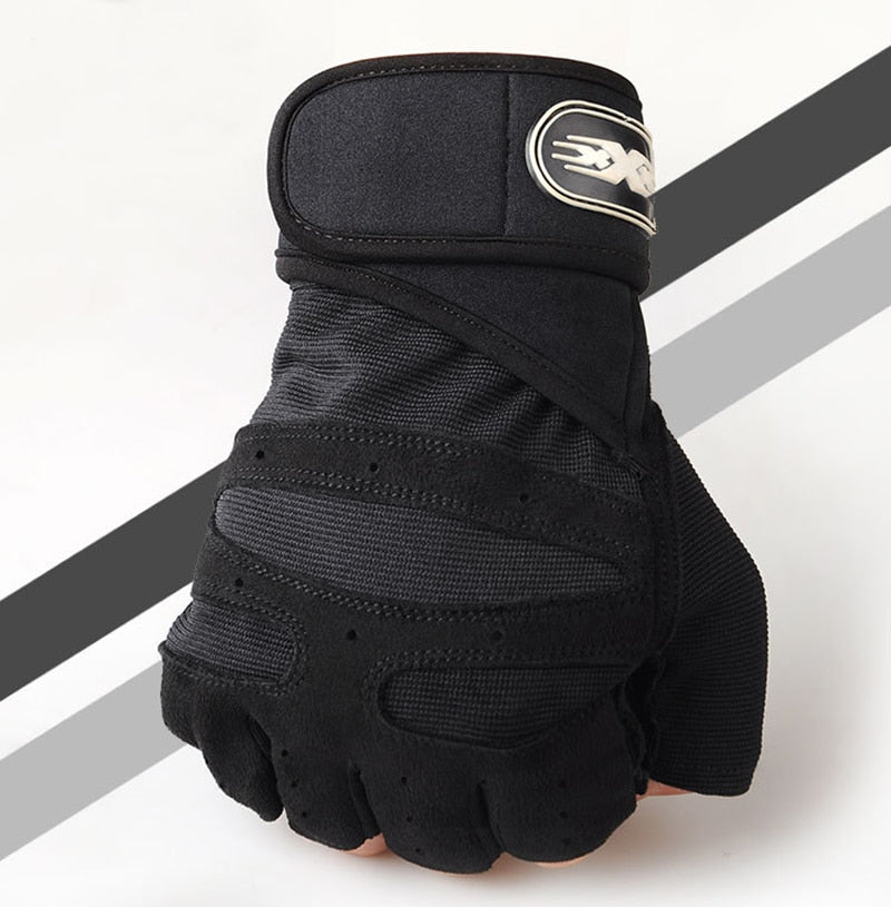 Men Fitness Heavyweight Training Gloves Half Finger