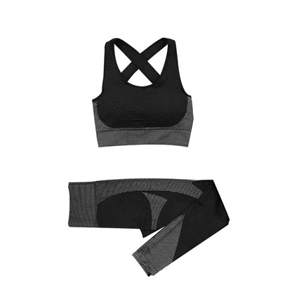 Women Fitness Sport Yoga Suit Seamless Women Yoga Sets