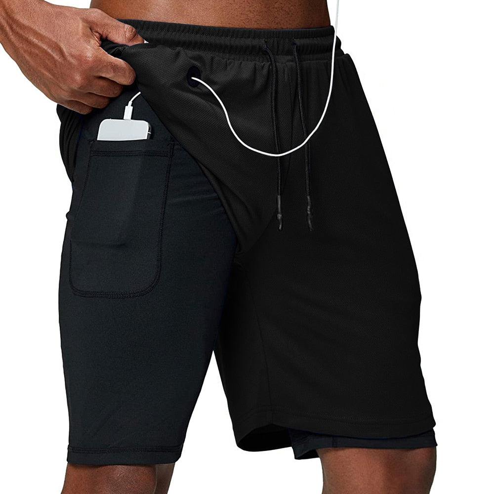 Running Shorts Men Fitness Gym Training Sports