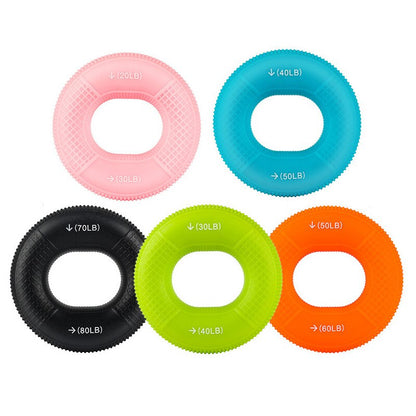 Hand Exerciser Train Fingers Strength Silicone Grip Ring