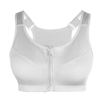 Sports Bras Hot Women Zipper Push Up Vest