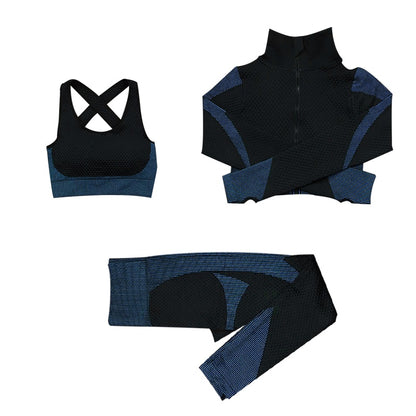 Women Fitness Sport Yoga Suit Seamless Women Yoga Sets