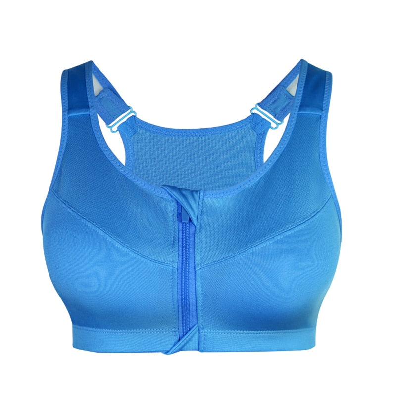 Sports Bras Hot Women Zipper Push Up Vest