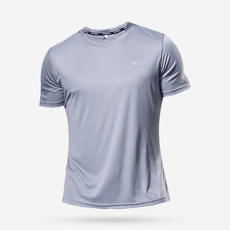 Multicolor Quick Dry Short Sleeve Sport T Shirt Gym