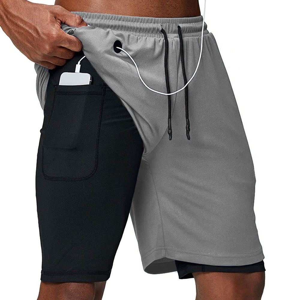 Running Shorts Men Fitness Gym Training Sports