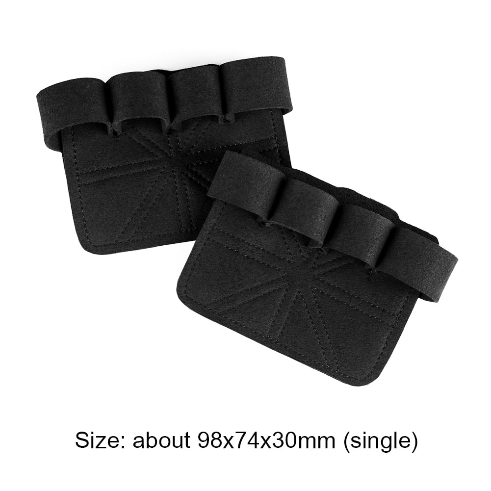 Leather Anti-Skid Weight Lifting Hand Guard Gloves