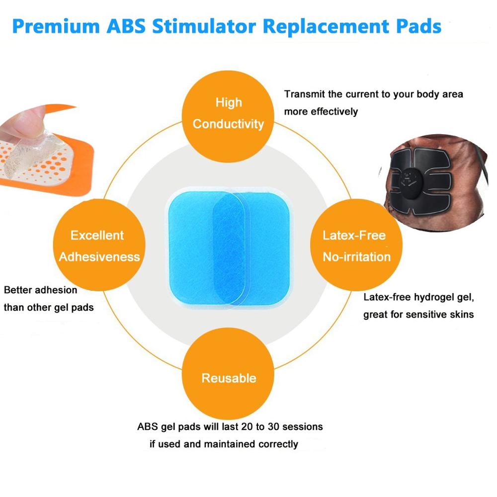 Gel Pads for EMS Abdominal ABS Trainer Muscle Stimulator