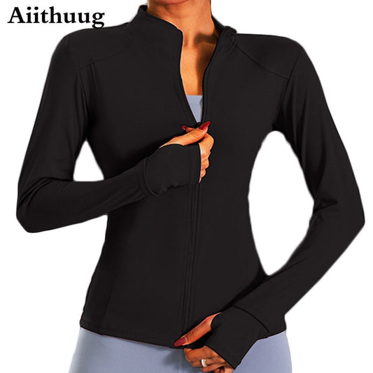 Women's Long Sleeves Sports Running Shirt Breathable