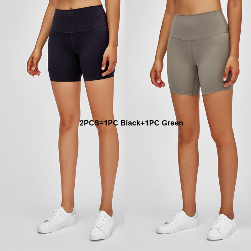 PHYSICAL High Waisted Workout Shorts Stretchy