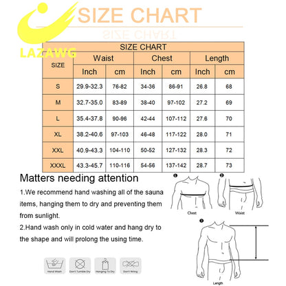 Men Waist Trainer Tops Hot Sauna Slimming Corset