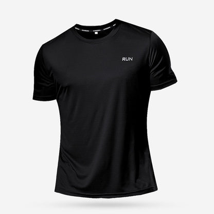 Multicolor Quick Dry Short Sleeve Sport T Shirt Gym