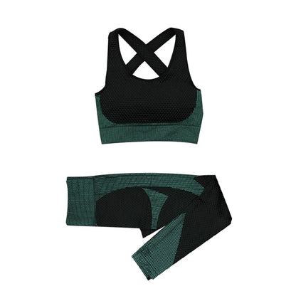 Women Fitness Sport Yoga Suit Seamless Women Yoga Sets