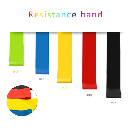 Yoga Resistance Rubber Bands For Fitness 5 Level