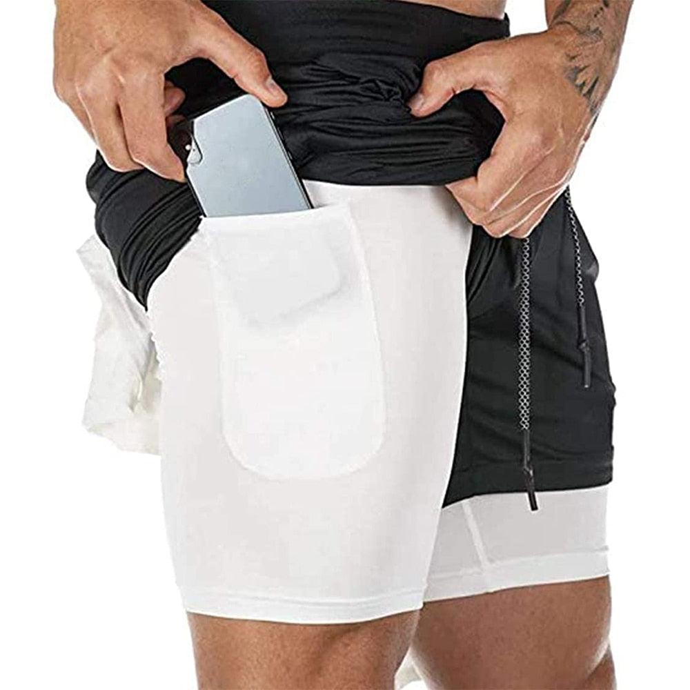 Running Shorts Men Fitness Gym Training Sports