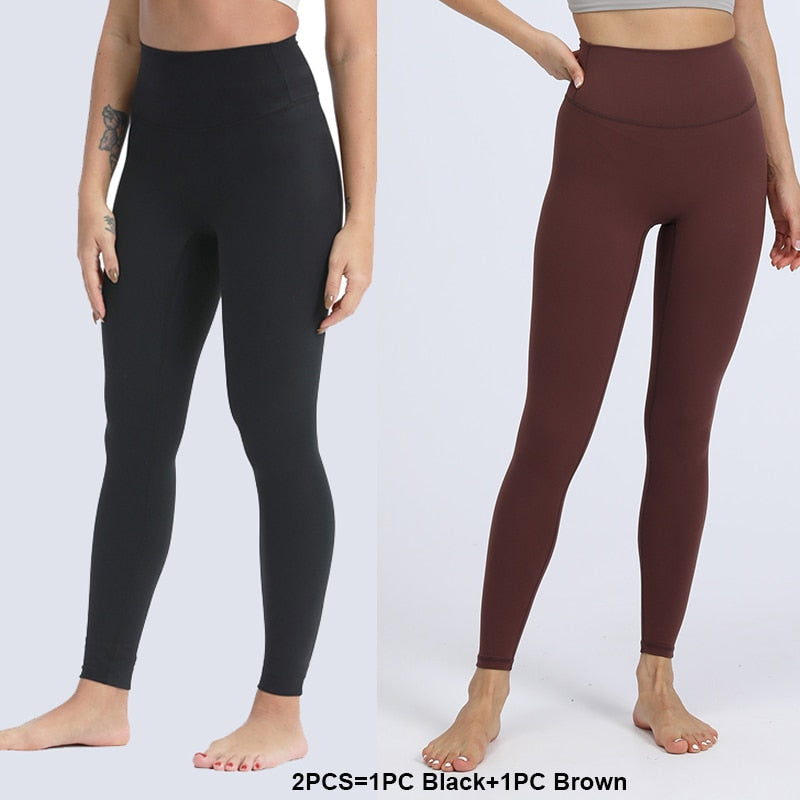 Yoga Leggings No Front Seam Buttery Soft Workout Leggings